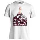 Cuki de halálos cool férfi póló (fehér)