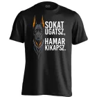 Sokat ugatsz, hamar kikapsz cool férfi póló (fekete)