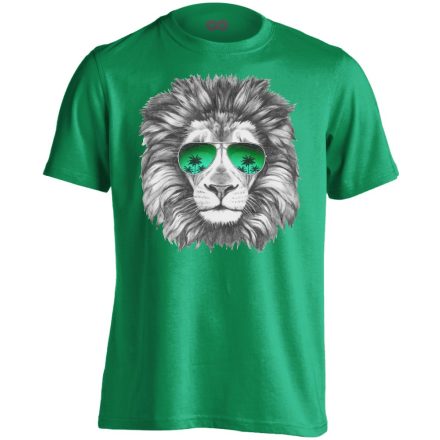 Portré "leó" férfi póló (zöld)