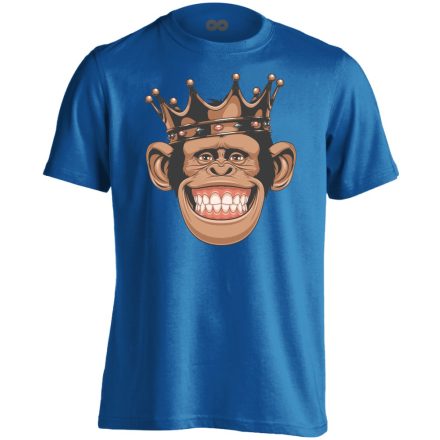 Portré "majomkirály" férfi póló (kék)