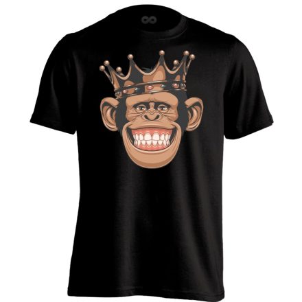 Portré "majomkirály" férfi póló (fekete)