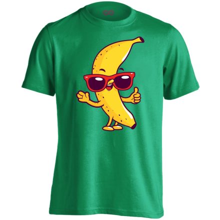 Cartoon "banán" férfi póló (zöld)