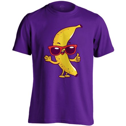 Cartoon "banán" férfi póló (lila)