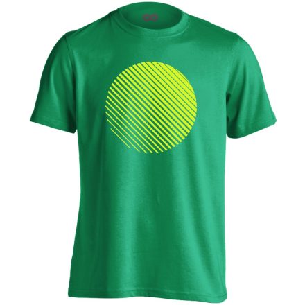 Absztrakt "naphold" férfi póló (zöld)