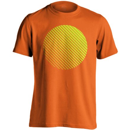 Absztrakt "naphold" férfi póló (narancssárga)