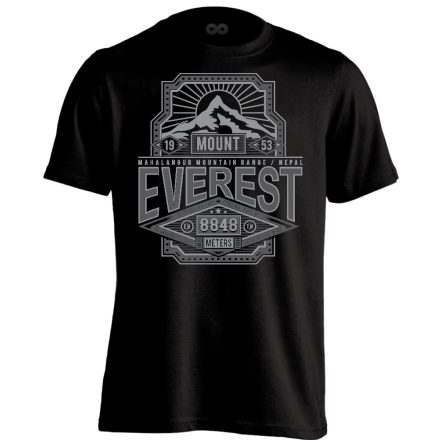 Geo "Mount Everest" férfi póló (fekete)