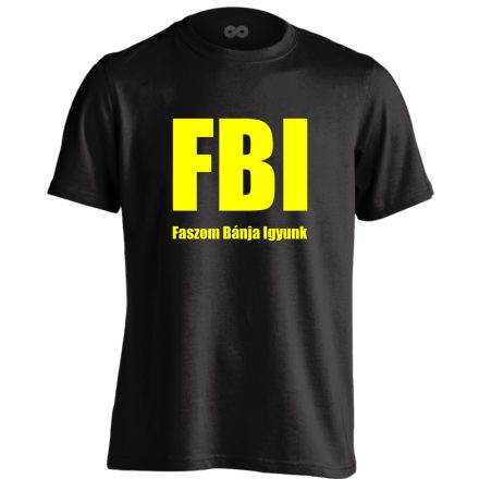 FBY férfi póló (fekete)