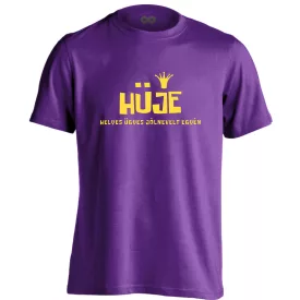 H.Ü.J.E. férfi póló (lila)
