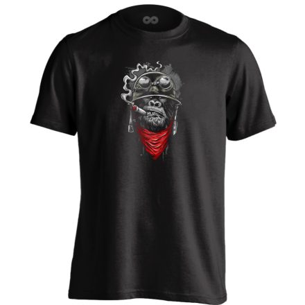 Gorilla army cool férfi póló (fekete)