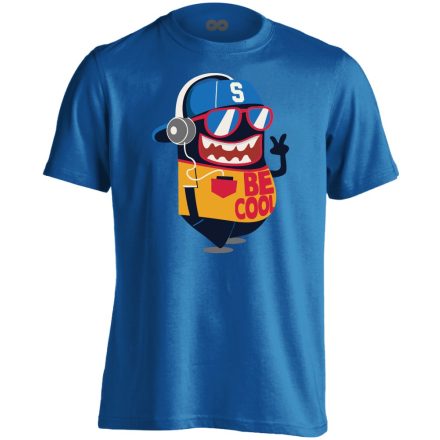 Cartoon "becool" férfi póló (kék)