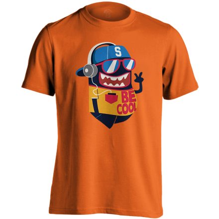 Cartoon "becool" férfi póló (narancssárga)
