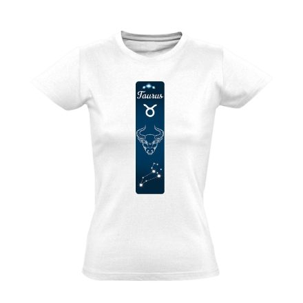 Delta bika csillagjegyes női póló (fehér)