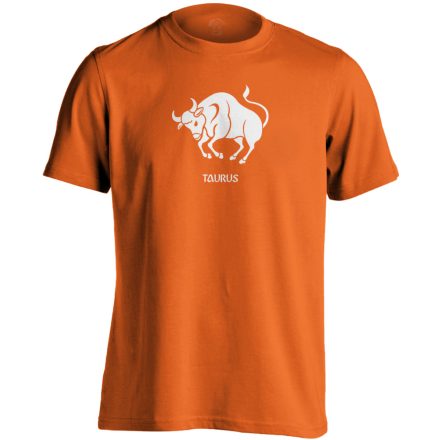 Alfa bika csillagjegyes férfi póló (narancssárga)