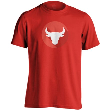 Epszilon bika csillagjegyes férfi póló (piros)