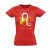 Béta bak csillagjegyes női póló (piros)
