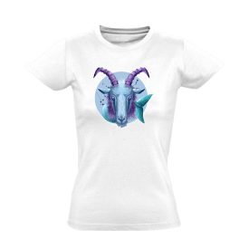 Théta bak csillagjegyes női póló (fehér)