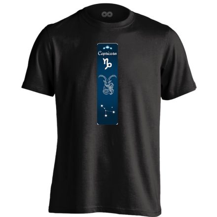 Delta bak csillagjegyes férfi póló (fekete)