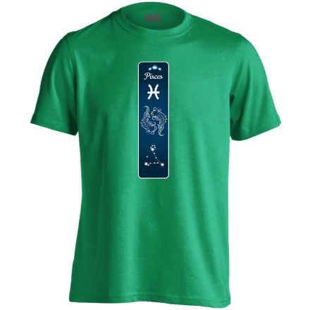 Delta halak csillagjegyes férfi póló (zöld)