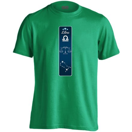 Delta mérleg csillagjegyes férfi póló (zöld)