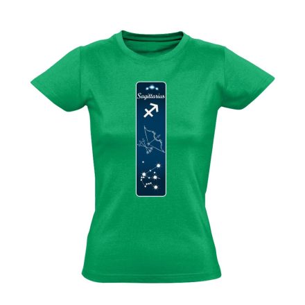 Delta nyilas csillagjegyes női póló (zöld)