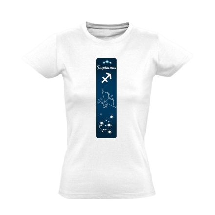 Delta nyilas csillagjegyes női póló (fehér)