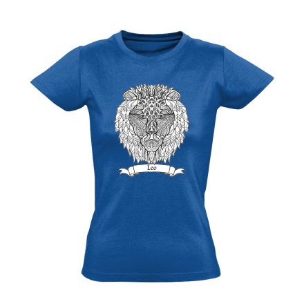Gamma oroszlán csillagjegyes női póló (kék)