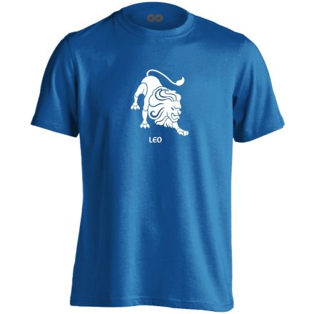 Alfa oroszlán csillagjegyes férfi póló (kék)
