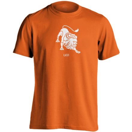 Alfa oroszlán csillagjegyes férfi póló (narancssárga)