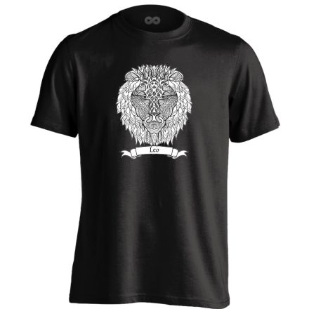 Gamma oroszlán csillagjegyes férfi póló (fekete)