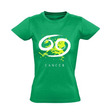 Béta rák csillagjegyes női póló (zöld)