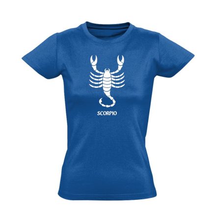 Alfa skorpió csillagjegyes női póló (kék)
