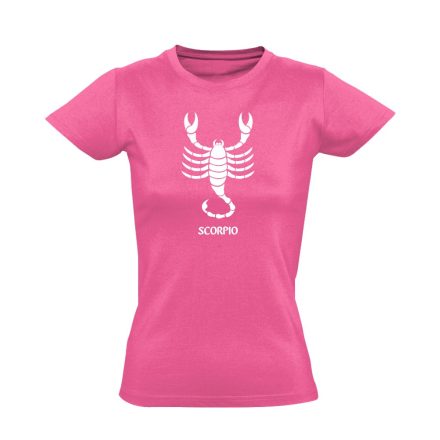Alfa skorpió csillagjegyes női póló (rózsaszín)