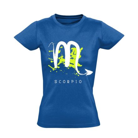 Béta skorpió csillagjegyes női póló (kék)