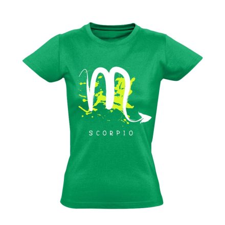 Béta skorpió csillagjegyes női póló (zöld)