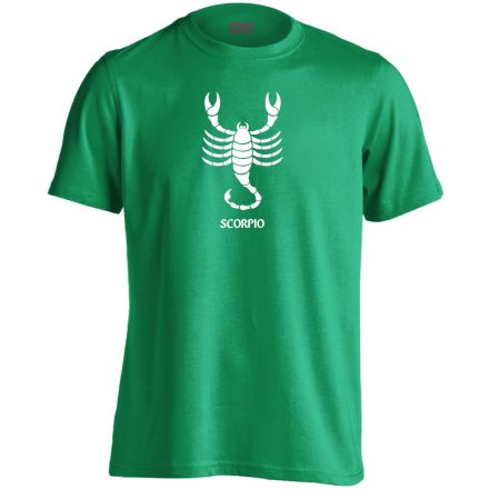 Alfa skorpió csillagjegyes férfi póló (zöld)