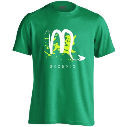 Béta skorpió csillagjegyes férfi póló (zöld)