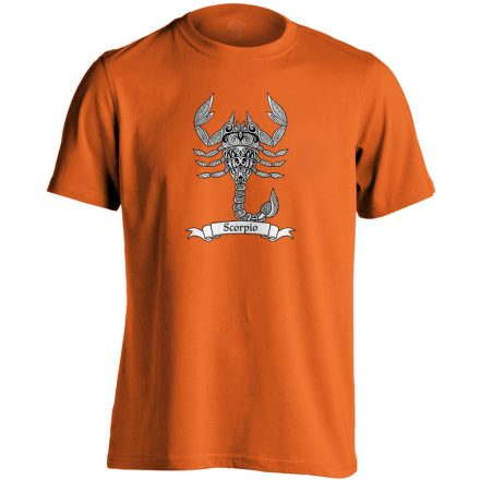 Gamma skorpió csillagjegyes férfi póló (narancssárga)