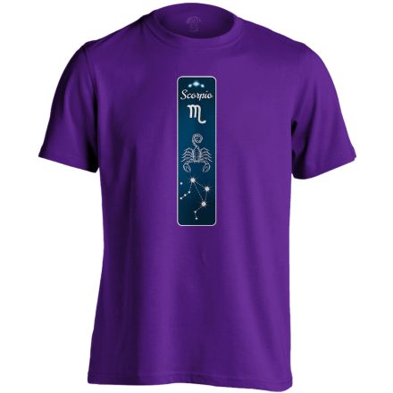 Delta skorpió csillagjegyes férfi póló (lila)