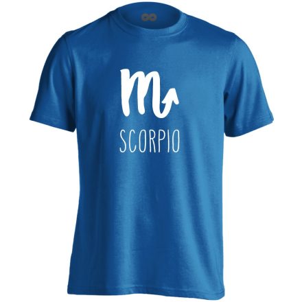 Éta skorpió csillagjegyes férfi póló (kék)