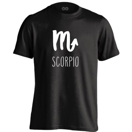 Éta skorpió csillagjegyes férfi póló (fekete)
