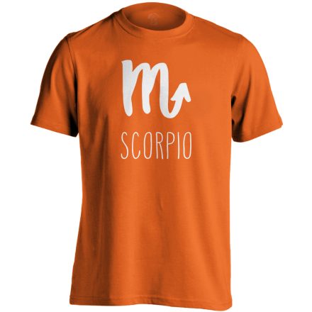 Éta skorpió csillagjegyes férfi póló (narancssárga)