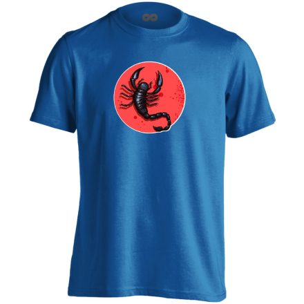 Théta skorpió csillagjegyes férfi póló (kék)
