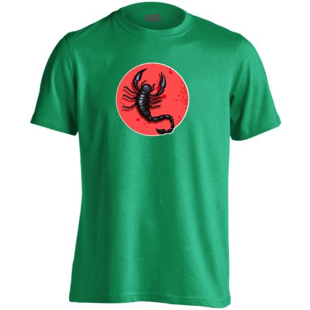 Théta skorpió csillagjegyes férfi póló (zöld)