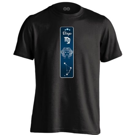 Delta szűz csillagjegyes férfi póló (fekete)