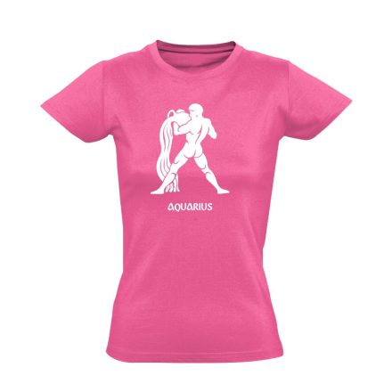 Alfa vízöntő csillagjegyes női póló (rózsaszín)