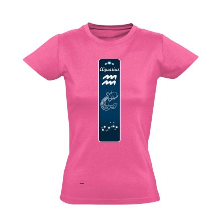 Delta vízöntő csillagjegyes női póló (rózsaszín)