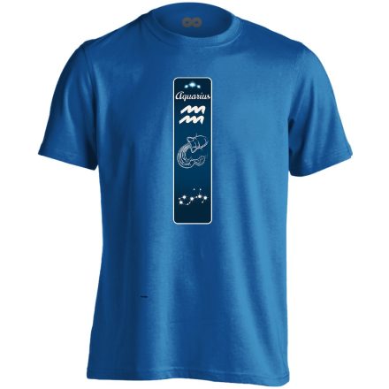 Delta vízöntő csillagjegyes férfi póló (kék)
