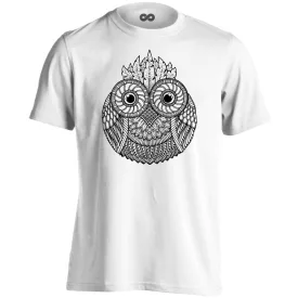 Bagolyó baglyos férfi póló (fehér)