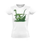 Compsognathus I dínós női póló (fehér)