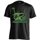 Compsognathus I dínós férfi póló (fekete)